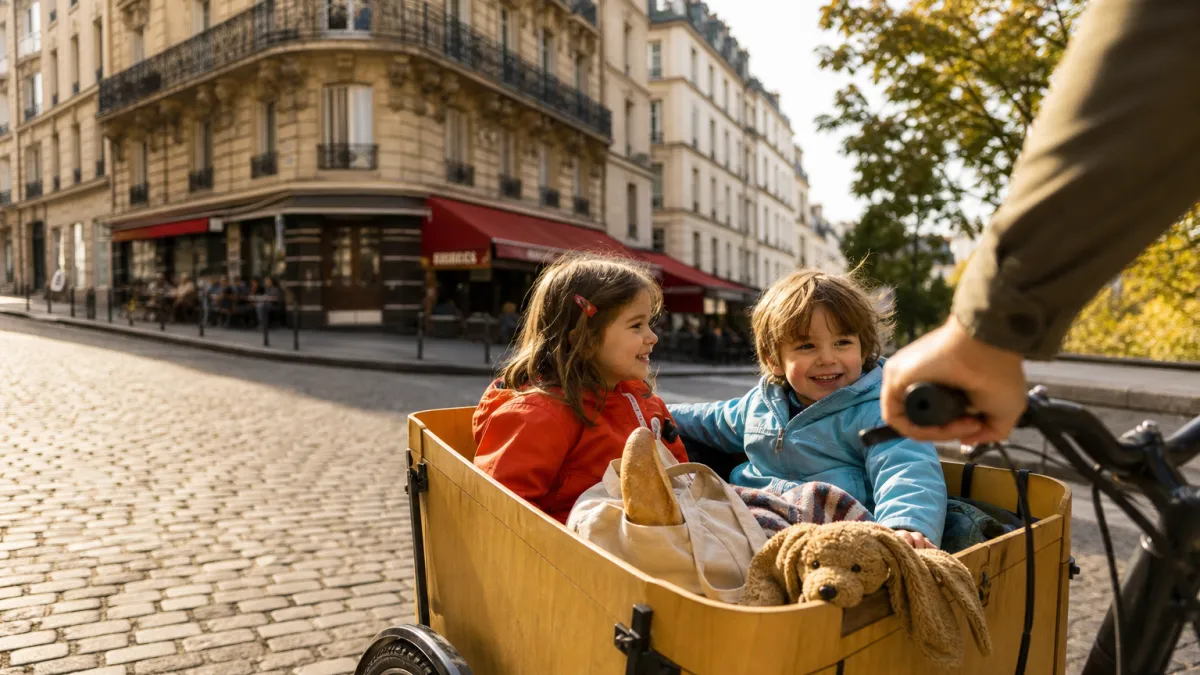 Location vélo cargo touristique à Paris : le guide famille