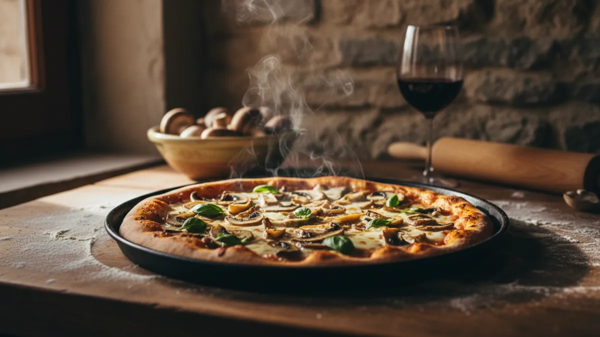 Pizza aux champignons : la recette pour éviter une pâte molle
